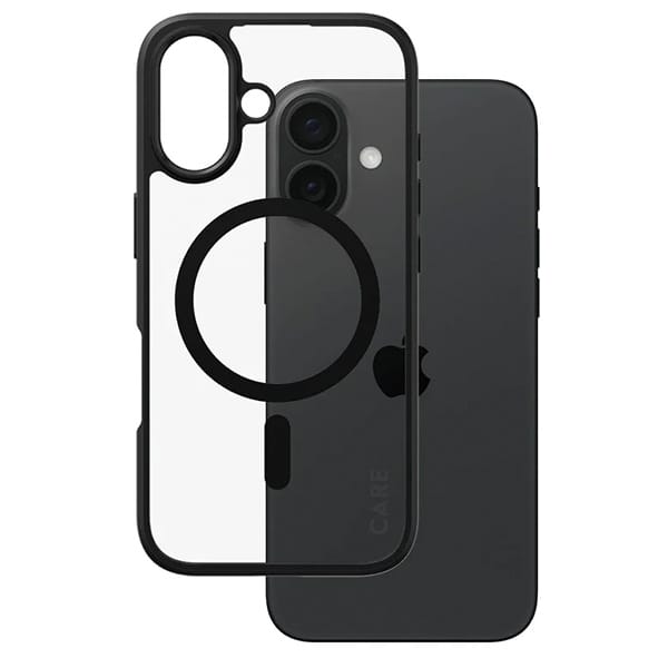 CARE by PanzerGlass Case Flagship Urban Combat Black MagSafe iPhone 16 | CARE