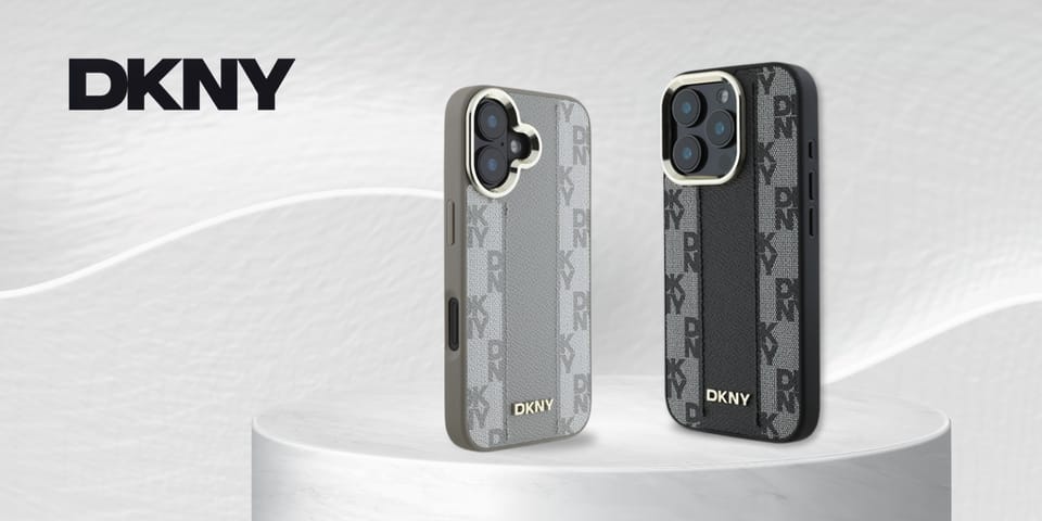 DKNY DKHMP15MPCPVSLE iPhone 15 Plus 6.7" beżowy/beige hardcase Leather Checkered Mono Pattern MagSafe