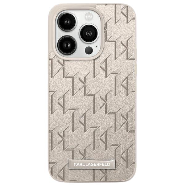 Karl Lagerfeld KLHMP16SPKHPORPE iPhone 16 6.1" beżowy/beige hardcase Hot Stamp Magsafe