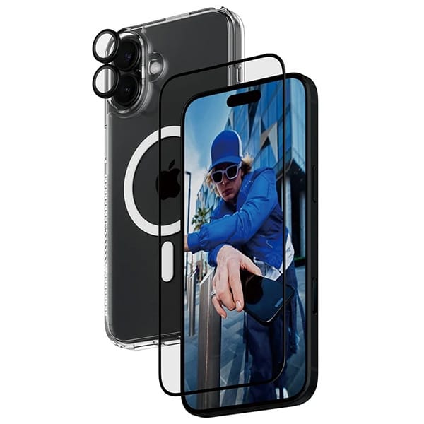PanzerGlass Bundle 3in1 iPhone 16 Plus6.7" D3O Hardcase + Screen Protector UWF+ Lens B1293+2863+1283
