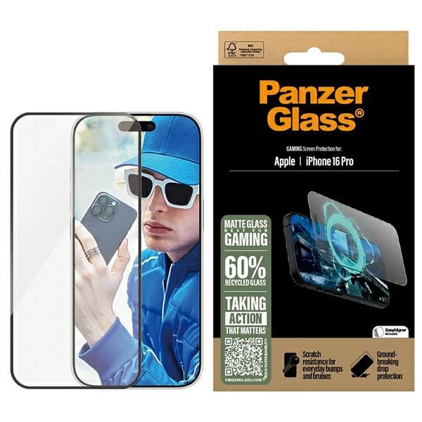 PanzerGlass Gaming Screen ProtectoriPhone 16 Pro 6.3" Ultra-Wide Fit 2858
