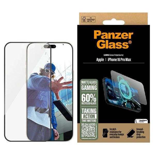 PanzerGlass Gaming Screen ProtectoriPhone 16 Pro Max 6.9" Ultra-Wide Fit 2860