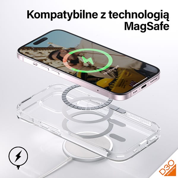 PanzerGlass HardCase iPhone 15 Pro Max6.7" D3O MagSafe 3xMilitary grade transparent 1183