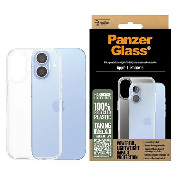 PanzerGlass HardCase iPhone 16 6.1"przezroczysty/transparent 1287