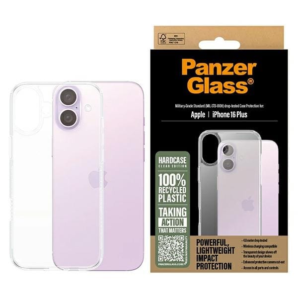 PanzerGlass HardCase iPhone 16 Plus 6.7"przezroczysty/transparent 1289