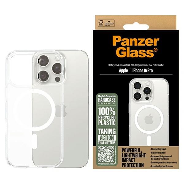 PanzerGlass HardCase iPhone 16 Pro 6.3"biały/white MagSafe 1292