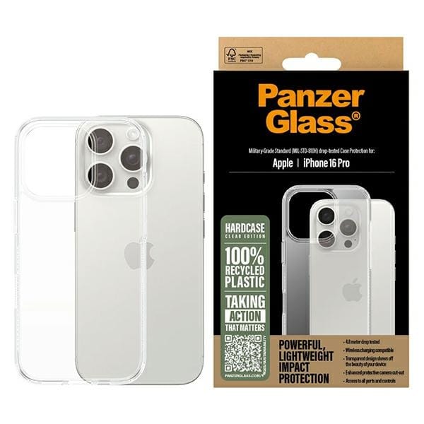 PanzerGlass HardCase iPhone 16 Pro 6.3"przezroczysty/transparent 1288