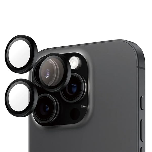 PanzerGlass Hoops Lens Protector iPhone  16 Pro 6.3" / 16 Pro Max 6.9" Black 1284