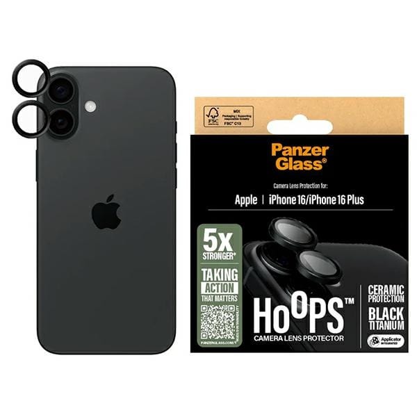 PanzerGlass Hoops Ceramic LensProtector iPhone 16 6.1" / 16 Plus 6.7" 1281