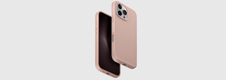UNIQ etui Lino Hue iPhone 16 Pro 6.3" Magclick Charging różowy/blush pink