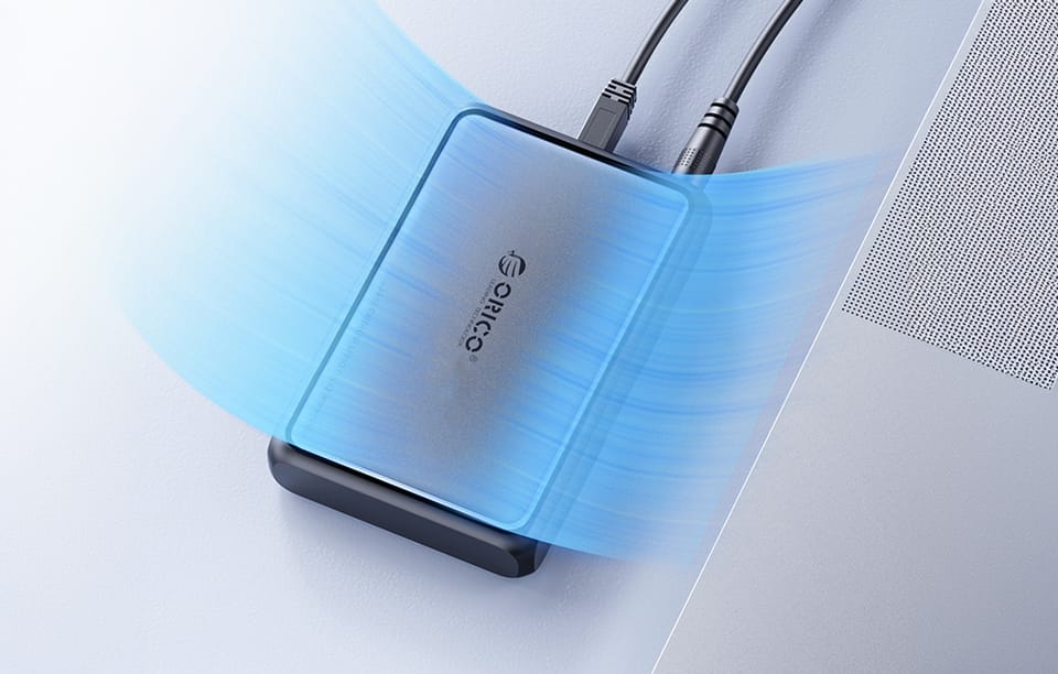 Obudowa dysku Orico DDL HDD/SSD 2,5 / 3,5", 5Gbps, USB-A do USB-B (czarna)