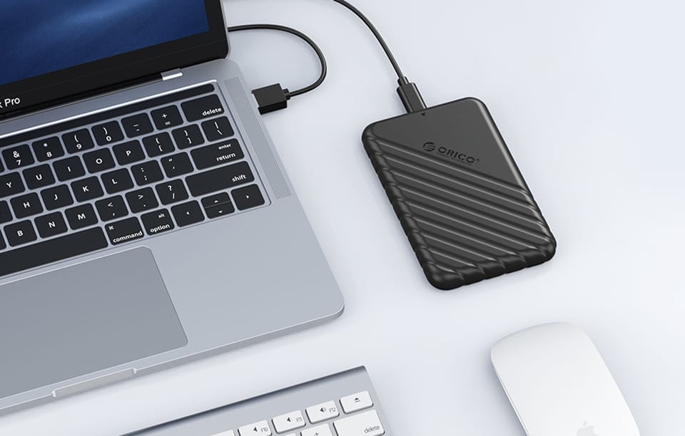 Obudowa dysku Orico 25PW1 HDD/SSD 2,5", 5Gbps, USB-A do USB Micro-B (czarna)