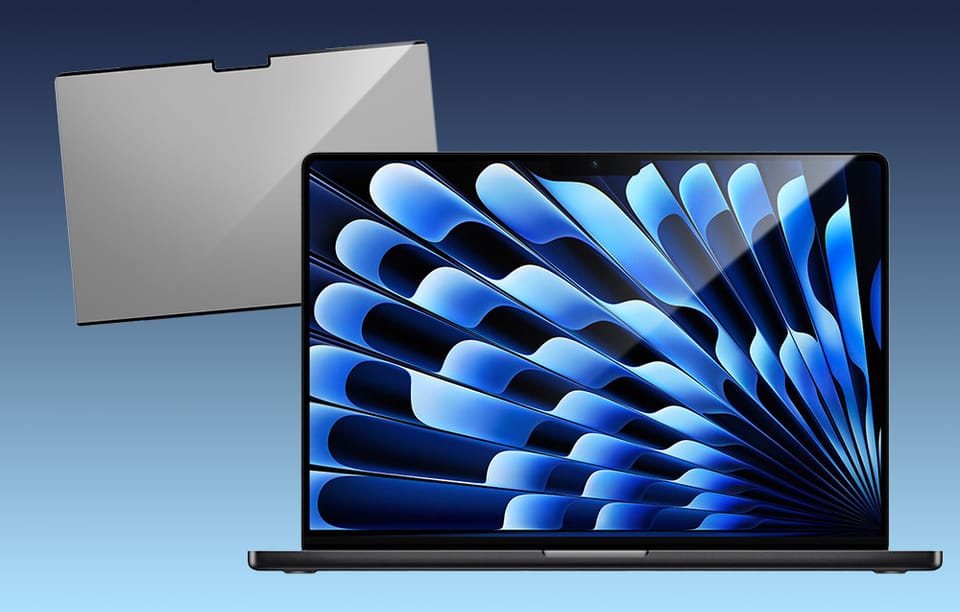 Magnetyczna ochronna nakładka prywatyzująca Baseus Magic Drawing dla MacBook Air 15.3" (2023/2024) + zestaw czyszczący (przeźroczysty)
