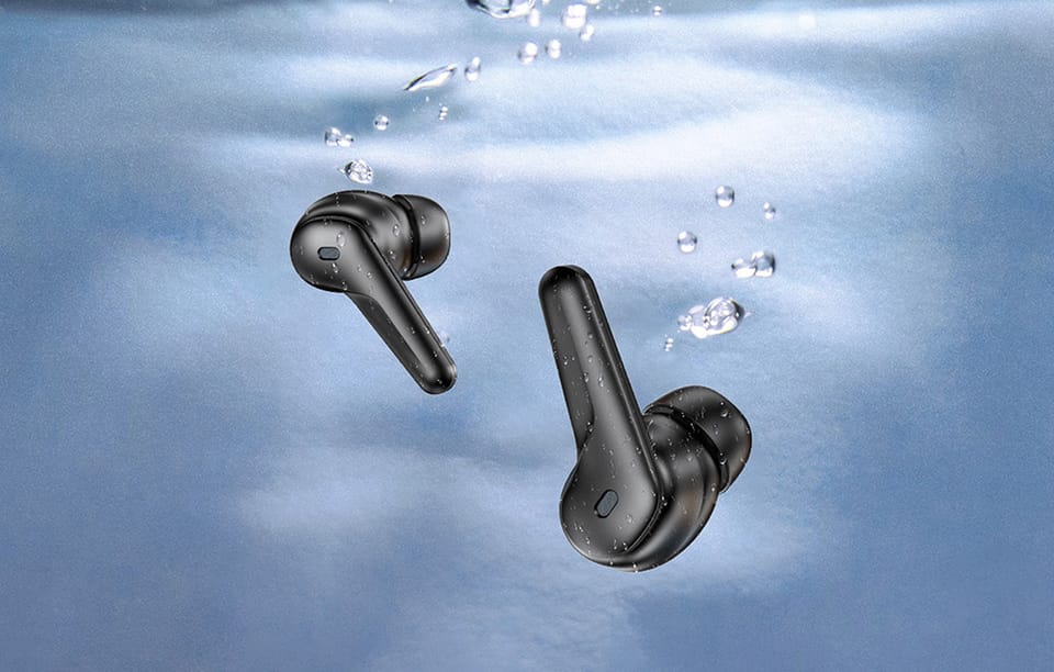 Słuchawki TWS Choetech BH-T17 ANC+ENC, Bluetooth 5.4, Czarne
