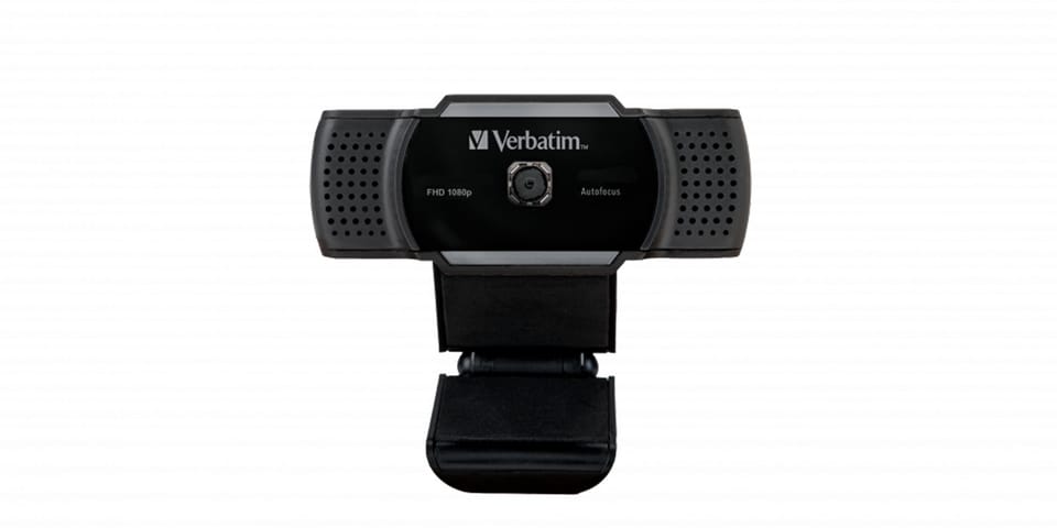 Verbatim kamera web Full HD 2560x1440, 1920x1080, USB 2.0, czarna, Windows, Mac OS X, Linux kernel, Android Chrome, FULL HD, 30 FP