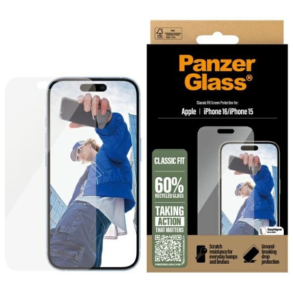 PanzerGlass Screen Protector iPhone 166.1" Classic Fit 2873