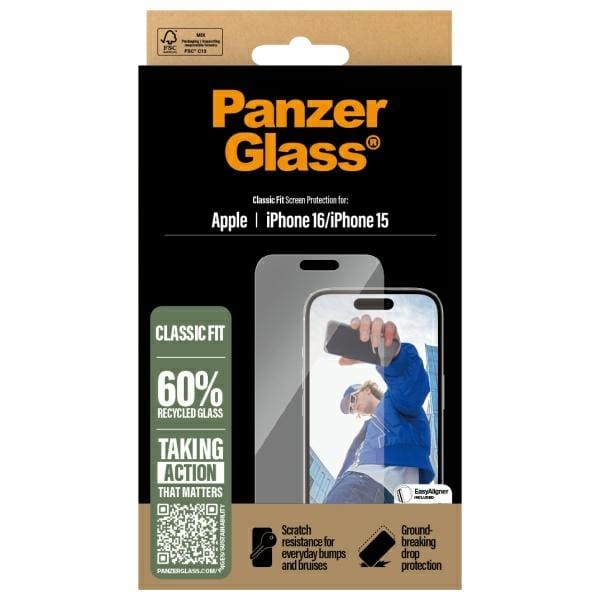 PanzerGlass Screen Protector iPhone 166.1" Classic Fit 2873
