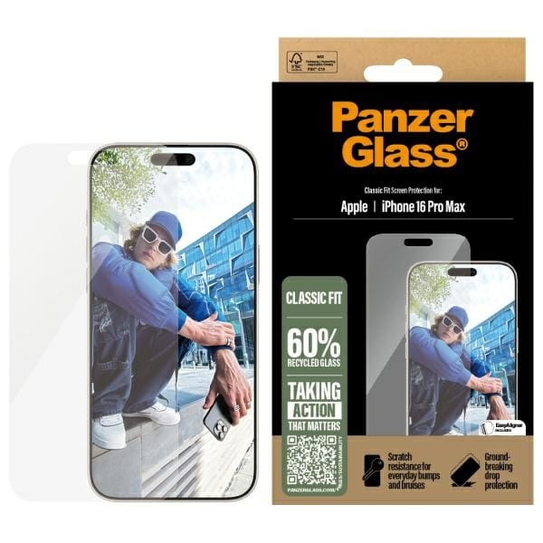 PanzerGlass Screen Protector iPhone 16Pro Max 6.9" Classic Fit 2876