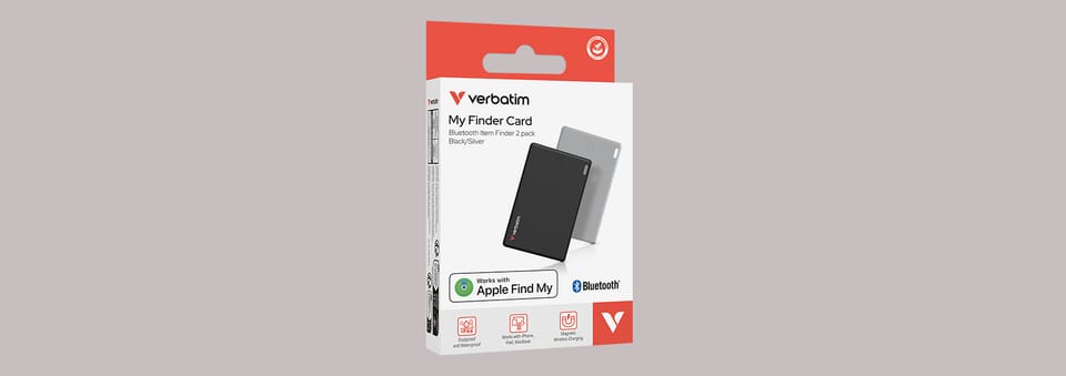 Verbatim My Finder Card Bluetooth czarny  srebrny/black silver - urządzenie do śledzenia 2szt MYFCR-02BS 32140