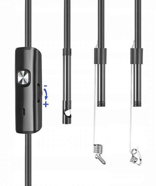 Kamera endoskopowa, inspekcyjna Obiektyw 8/7/5,5mm USB/C/Micro (3.5 m)