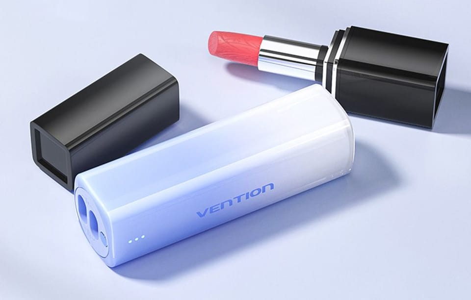 Powerbank 5000mAh Vention FHWM0 20W + kabel USB-C do lightning (szary)