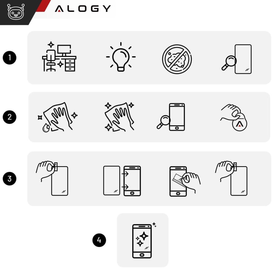 Szkło hartowane do Pixel 9 ochronne szkiełko na ekran 9H Alogy Heavy Pro+™️