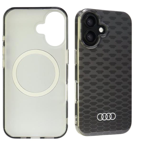 Audi IML Stitching Pattern MagSafe iPhone 16 Plus 6.7" czarny/black hardcase AU-IMLMIP16M-Q5/D3-BK