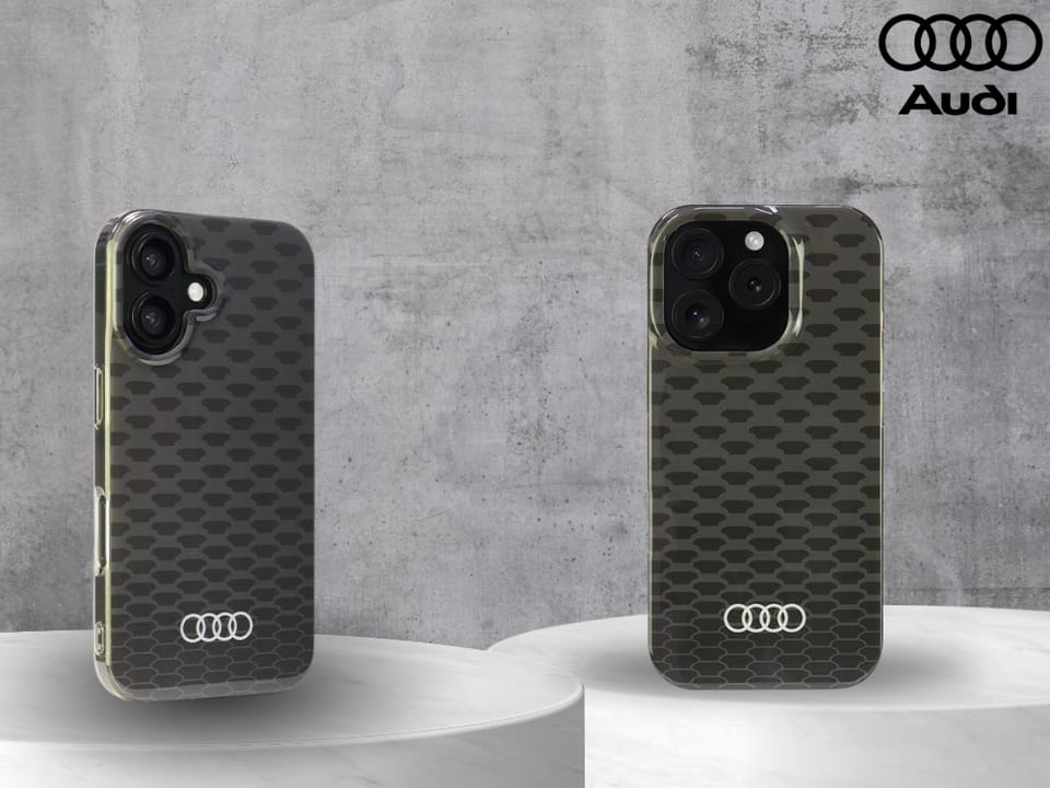 Audi IML Stitching Pattern MagSafe iPhone 16 6.1" czarny/black hardcase AU-IMLMIP16-Q5/D3-BK