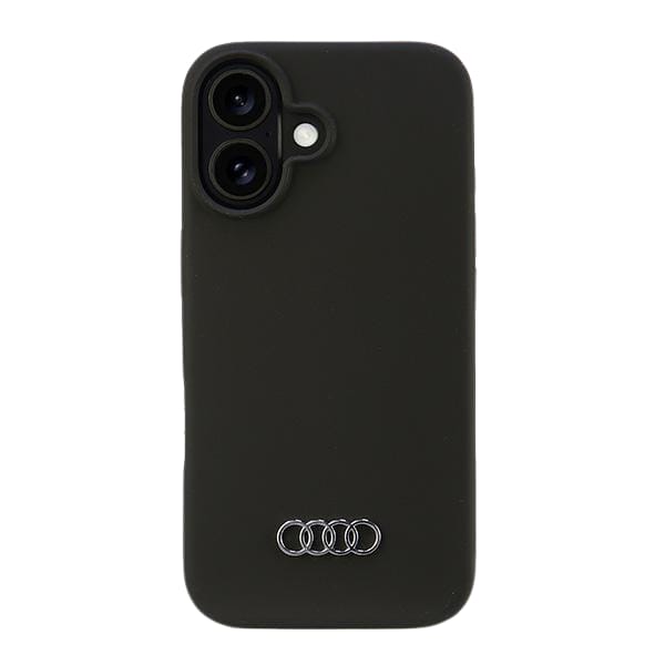 Audi Silicone Case iPhone 16 6.1" czarny/black hardcase AU-LSRIP16-Q3/D1-BK