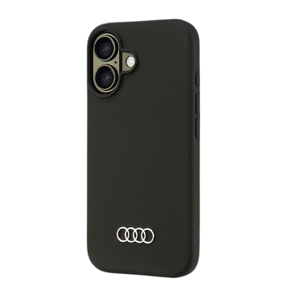 Audi Silicone Case iPhone 16 6.1" czarny/black hardcase AU-LSRIP16-Q3/D1-BK