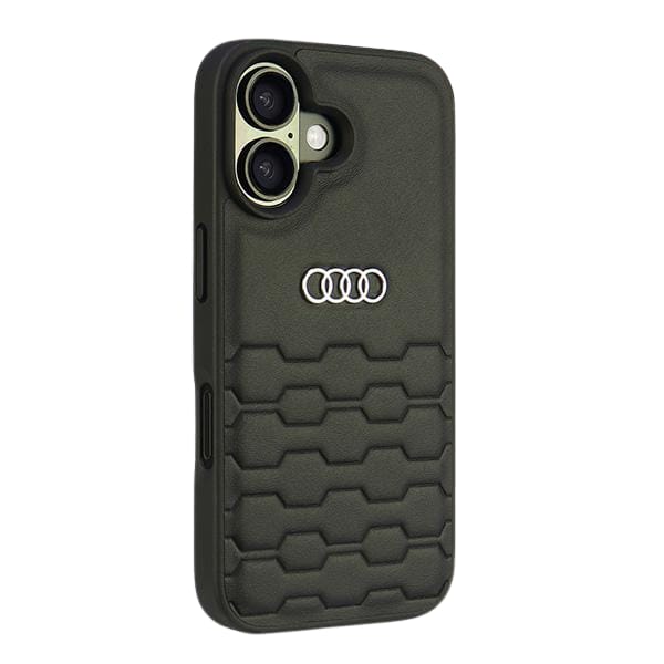 Audi Synthetic Leather iPhone 16 Plus 6.7" czarny/black hardcase AU-TPUPCIP16M-GT/D2-BK