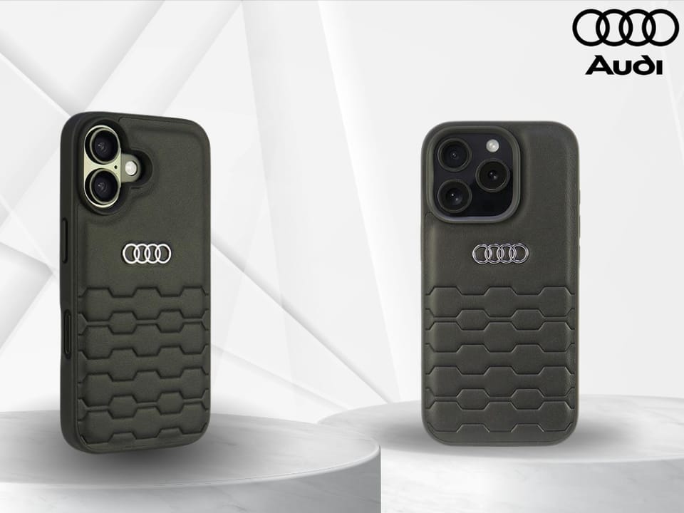 Audi Synthetic Leather iPhone 16 Plus 6.7" czarny/black hardcase AU-TPUPCIP16M-GT/D2-BK