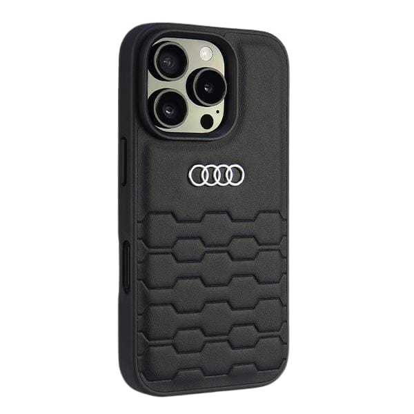 Audi Synthetic Leather iPhone 16 Pro Max 6.9" czarny/black hardcase AU-TPUPCIP16PM-GT/D2-BK