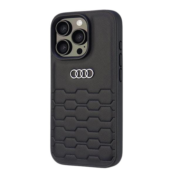 Audi Synthetic Leather iPhone 16 Pro Max 6.9" czarny/black hardcase AU-TPUPCIP16PM-GT/D2-BK