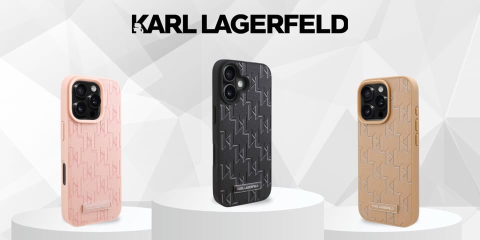 Karl Lagerfeld KLHMP16LPKHPORPK iPhone 16 Pro 6.3" hardcase czarny/black Leather Monogram Metal Logo MagSafe