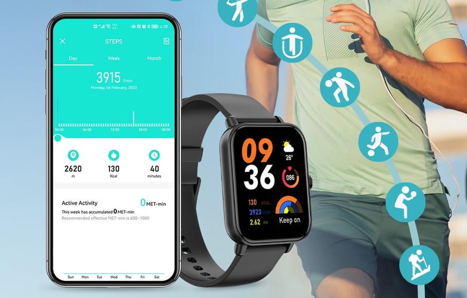 Smartwatch Colmi P81 (Czarny)