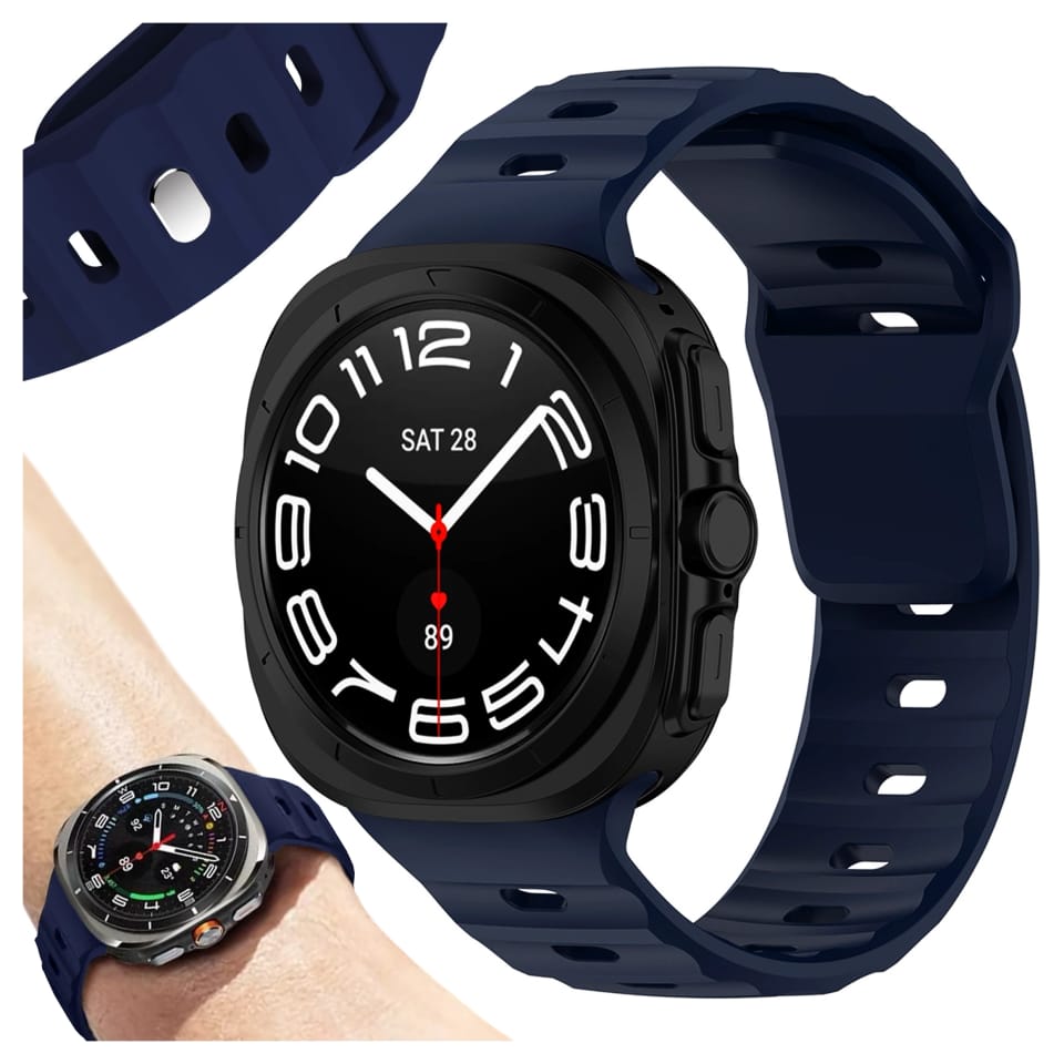 Opaska do smartwatcha Pasek na zegarek do Samsung Galaxy Watch Ultra 47mm Granatowy