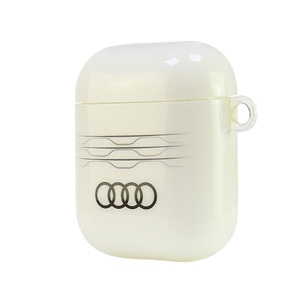 Audi IML Geometric Pattern AirPods        1/2,cover biały/white AU-IMLAP-A6/D3-WE