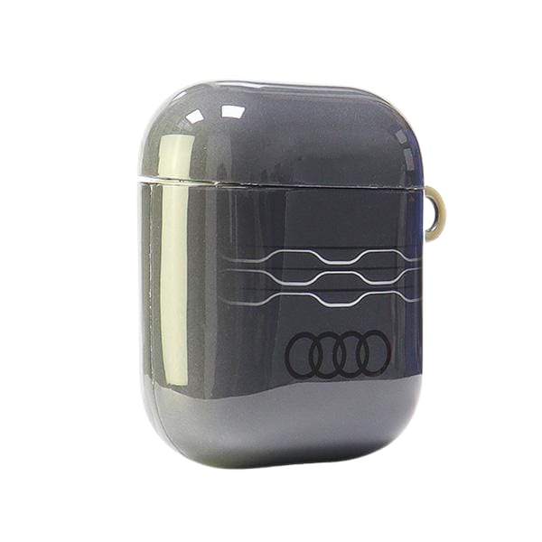 Audi IML Geometric Pattern AirPods 1/2    cover szary/gray AU-IMLAP-A6/D3-GY