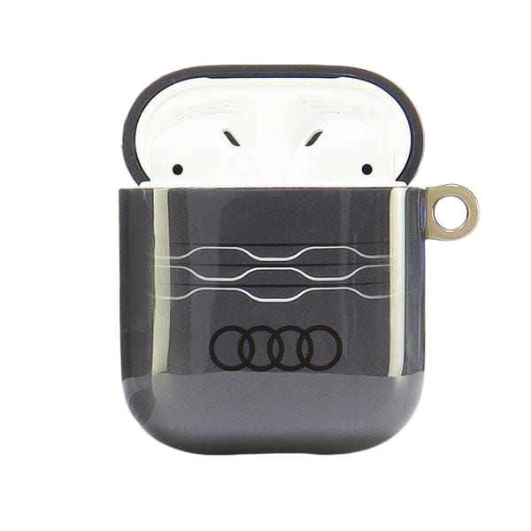 Audi IML Geometric Pattern AirPods 1/2    cover szary/gray AU-IMLAP-A6/D3-GY