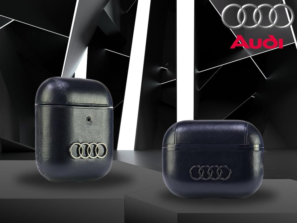 Audi Leather Big Logo AirPods 3 cover czarny/black AU-AP3-GT/D3-BK