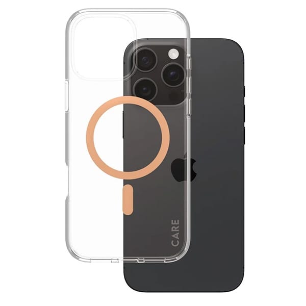Etui CARE by PanzerGlass Flagship Case   iPhone 16 Pro Max 6,9" brzoskwiniowy/peachy MagSafe 1376