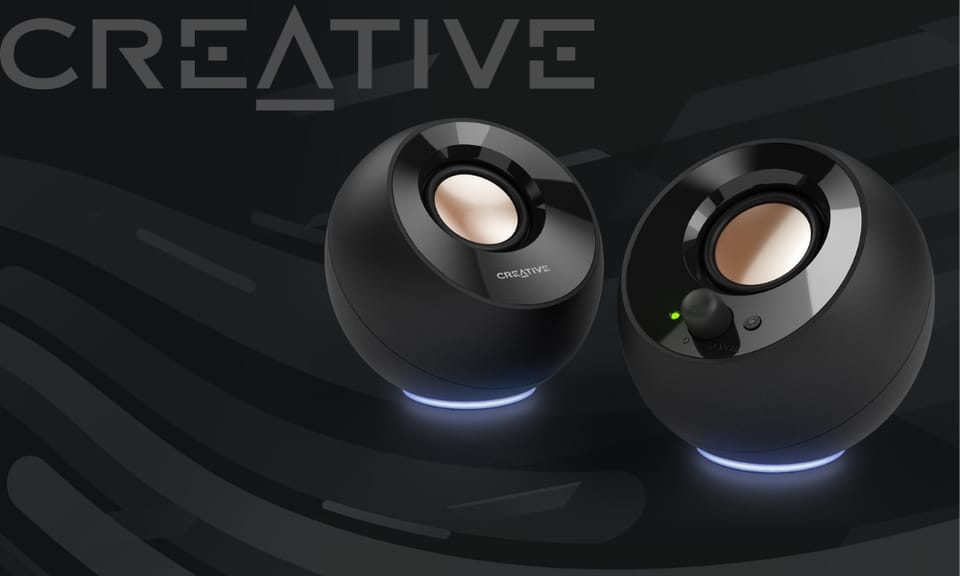 Creative Głośniki do komputera 2.0        Pebble SE USB-C z podświetleniem RGB