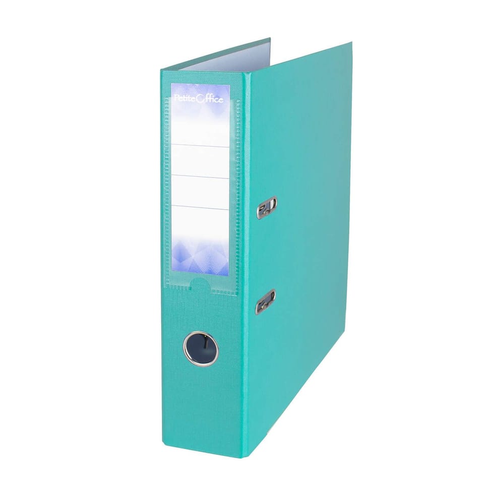 Segregator PETITE OFFICE A4/75mm turkusowy PO76261 STRIGO