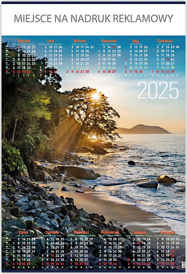 Kalendarz Plakatowy B1, P02 WODOSPAD 67x98cm TELEGRAPH