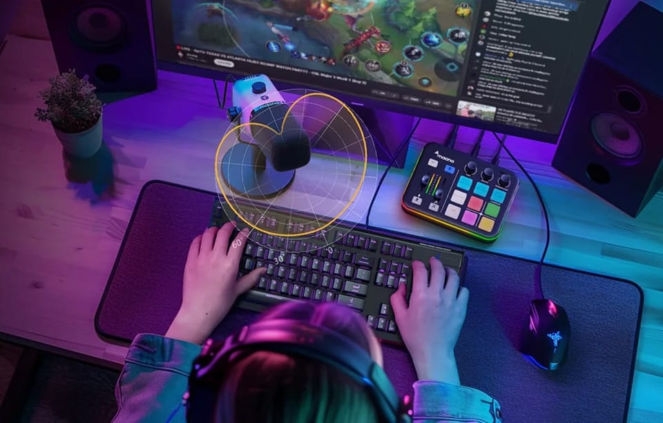 Mikrofon Maono PD100X RGB (czarny)