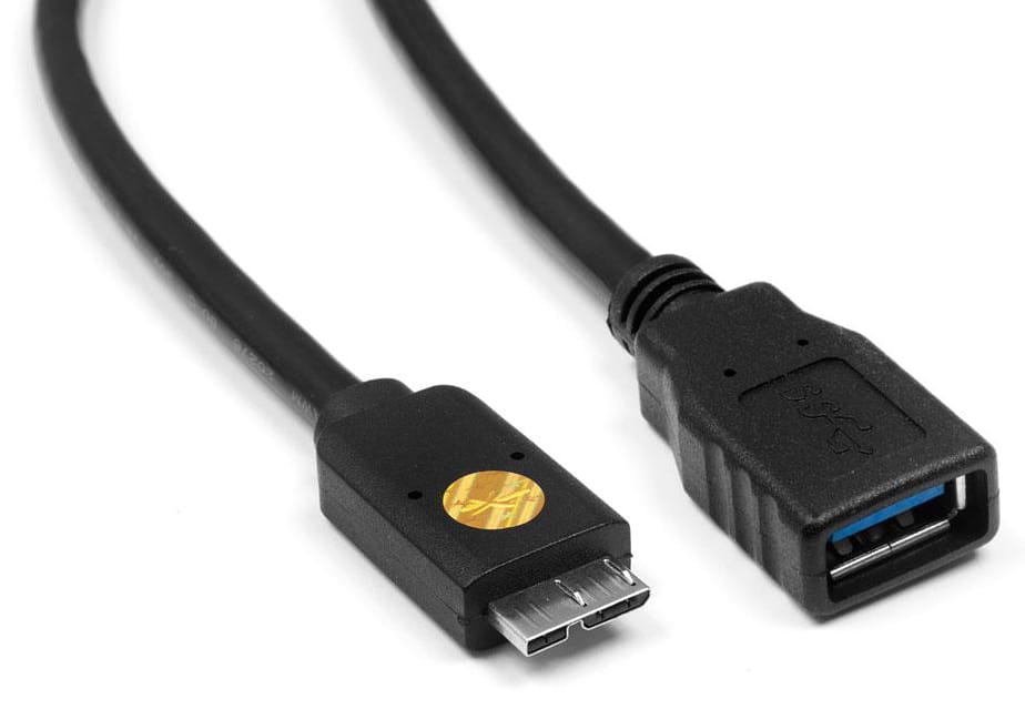 Kabel USB OTG 3.0 - microUSB 3.0 czarny KAB000184