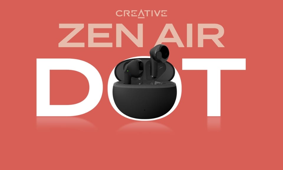 Creative Słuchawki bezprzewodowe Zen Air  Dot czarny/black Bluetooth 5.3