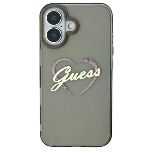 Guess GUHCP16MHCHGSPK iPhone 16 Plus 6.7" czarny/black hardcase IML Heart