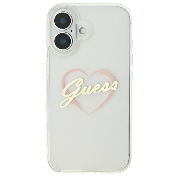 Guess GUHCP16SHCHGSPT iPhone 16 6.1" przeźroczysty/transparent hardcase IML Heart